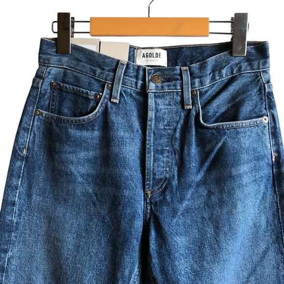 AGOLDE Parker Long Low Slung Vintage Straight Jeans Wash Size 23 NWT NEW - Picture 3 of 15